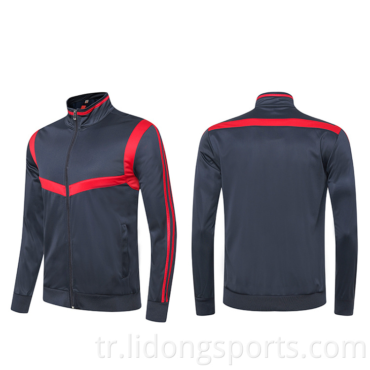 Üretici Özel Saten Track Ceket Spor Zip Ceket Ceketler Spor İçin Ceketler Adınızı Özelleştir Takım Numarasını ve Logosunu